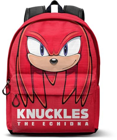 Sonic The Hedgehog - SEGA Knuckles Sight-Fan HS Rucksack 2.2, Rot, 31 x 44 cm, Kapazität 24 L