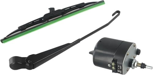 Dixhills 12V Universal Scheibenwischermotor mit Armblatt kompatibel mit Traktor Fischerboot ATV UTV Ersatz für 01287358 7731000001 0390506510