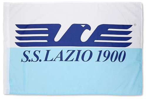 Sfiziosa Bandiera Lazio in Poliestere 100X140 cm Colore Bianco celeste stemma Stilizzato colore Blu