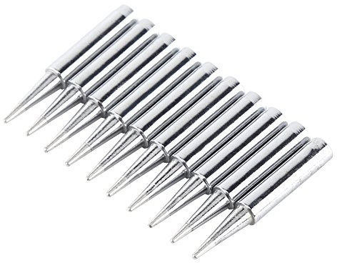 10 Stück Lötspitzen Set aus Kupfer für 936 937 907 Atten Quick Aoyue Vastar Sywon Tabiger SOAIY X Tronic Lötstationen, Ideal für Elektronikreparatur & DIY-Lötarbeiten