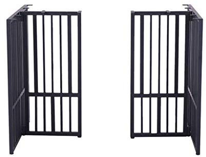 GLJTUO Pieds De Table Robustes, Base De Bureau Industrielle, Pieds De Table À Manger en Fer Forgé, Pieds De Support De Bureau/Conférence/Meuble,Black-30X60X72cm