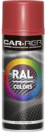 Car-Rep RAL3000 Flame Red Spray Paint 400mL High Gloss UV Resistant Finish