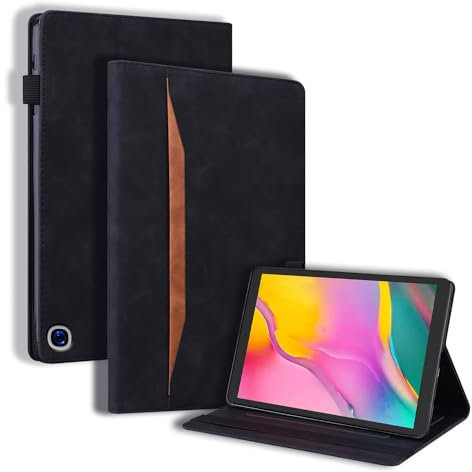 Mldjomid Funda Compatible con Amazon Fire HD 10 / HD10+ Plus de 10,1 Tablet (13.ª/11.ª generación 2023/2021) Protectora Carcasa con Función de Soporte PU Flip Cover Case para Fire HD10+ Plus, Negro