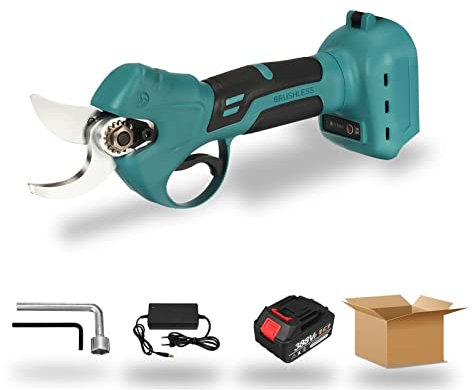 PBDEW Sécateur électrique, Ciseaux électriques sans Fil Rechargeables de 30 mm, sécateur, Outil de Jardinage d'arbres, Outil d'élagage de Branches pour Batterie Makit