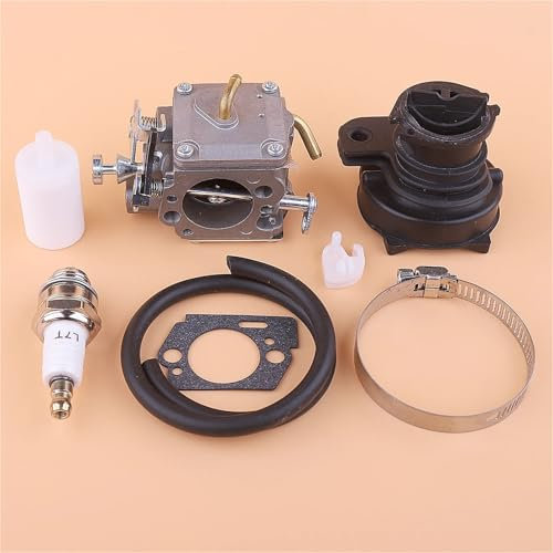 PEGGYLIN Carburateur adapté for Husqvarna 372XP XPX-TORQ, 365 X-TORQ, 372 XP X-TORQ, collecteur d'admission, Filtre à Carburant, Ligne de tronçonneuse 581100701