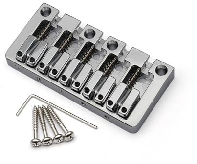 Ensemble De Chevalet Et Sillet Chevalet De Basse À 5 Cordes Et Fond Traversant(Silver)