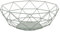 Baroni Home Portafrutta in Metallo, Cesto Porta Frutta Design Moderno per Tavola e Cucina, Linea Salvia, 28x28x10 cm