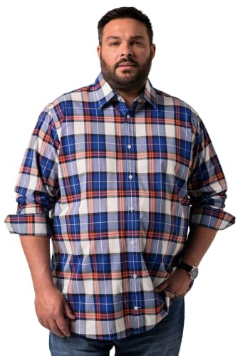 Men Plus Herren große Größen Übergrößen Menswear L-8XL Karohemd, Langarm, Kentkragen, Comfort Fit 840581