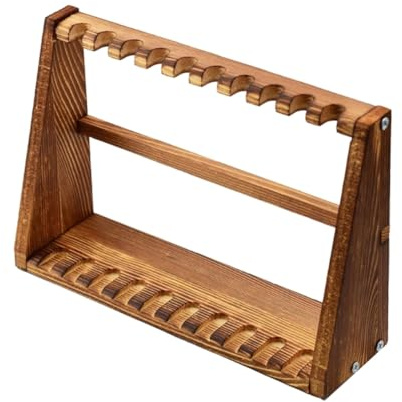 Sxmrmnx Mini Sword Display Stand Weapon Storage Wooden Decorative Stand Crafts Display Stand B