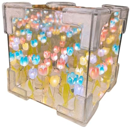 Zkydhbd Mach Dir Selbst Blumenwürfel Nachtleuchte Anpassbare Lampe Für Künstlerische Denk Und Handwerkungsbegeisterte Umfasst Kreativität