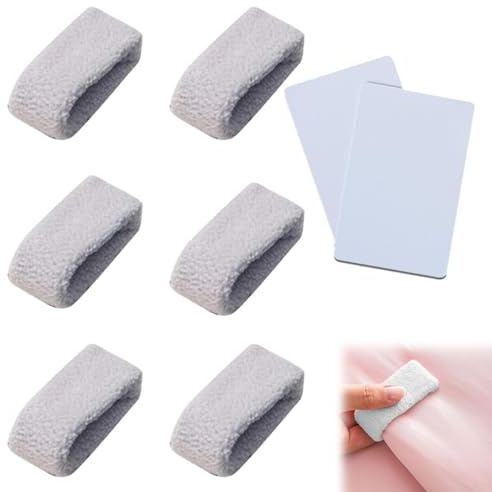 6 Stück Bettdeckenclips, Verbesserte Rutschfeste Bettbezug-Clips, um die Bettdecke an Ort und Stelle zu halten, Bettdecken-Halter, Fixierer ohne Nadeln (Grau)