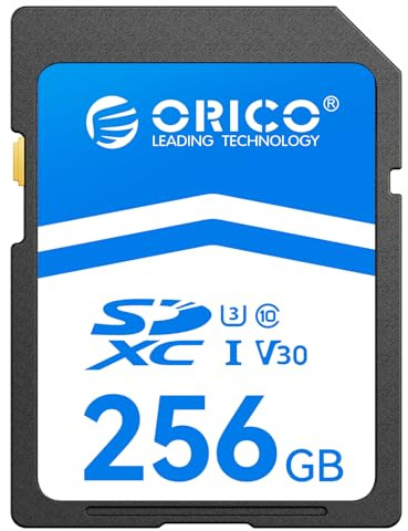 ORICO SD30 SD Karte 256GB, UHS-I, C10, U3, V30, Full HD, 4K, 100MB/s | Memory Card, SDXC Speicherkarte für Canon, Nikon, Sony, Fujifilm DSLR-Kameras und Spiegellose Kameras – SD30