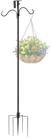 Robuste Vogelfutterstation, verstellbarer Kolibri-Futterspfosten – verstellbare Gartendekor-Halterungen für Solarleuchten, Windspiele, Ranken, Pflanzen, Pflanzgefäß