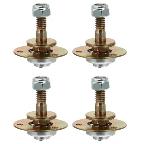 FACAIIO 4-teiliges Schaukelstuhl-Lagerschrauben-Set, M8 Möbel-Hardware-Verbindungsstück, Riemenscheiben-Gleiter, Ersatz