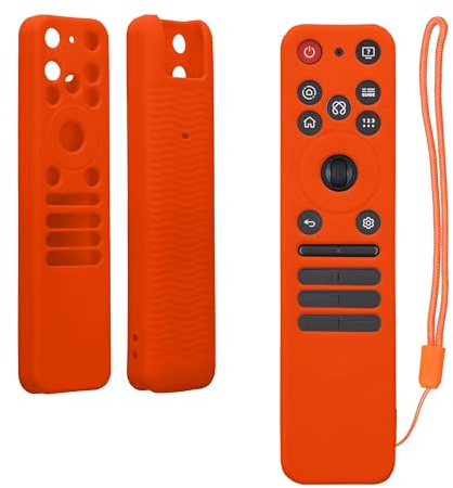 kwmobile Étui Compatible avec LG MR25GA (2025) Coque - Coque télécommande TV en Silicone - Orange