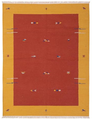 Morgenland Kelim Teppich - Trendy - 240 x 170 cm - rost