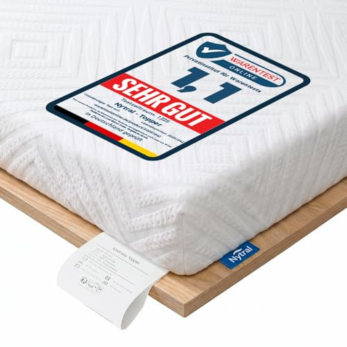 Topper 180x200 H3/H4, 7,5 cm Gel-&Komfortschaum, waschbar