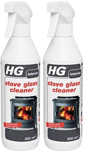 Pack of 2 x Hg Stove Glass Cleaner 500ml