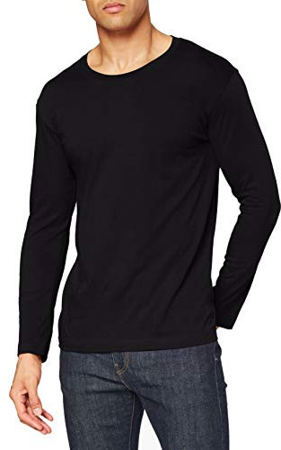 Stedman Apparel Men's Classic-T Long Sleeve/ST2500 T-Shirt, Black Opal, Medium