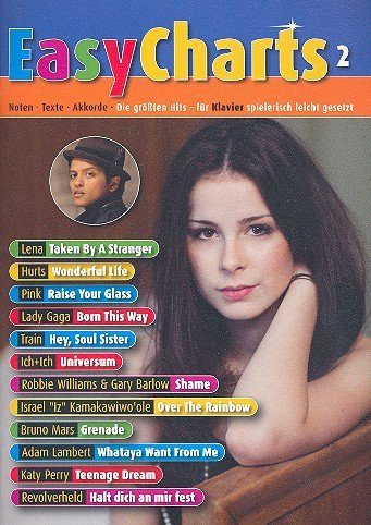 Easy Charts Band 2 für Klavier, 12 beliebte Hits von Lady Gaga, Ich+Ich u.a. [Musiknoten]