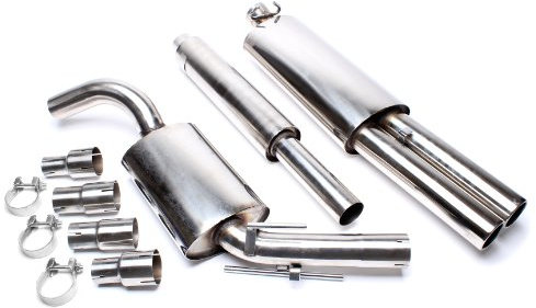 TA Technix Edelstahlanlage 2x76mm VW Golf II