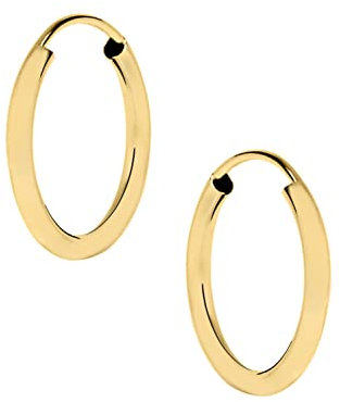 My Gold Damen Mädchen Ohrringe Gold 333 Creolen Echtes Gelbgold (8 Karat) Ø 20mm Goldohrringe Pretty V0013216