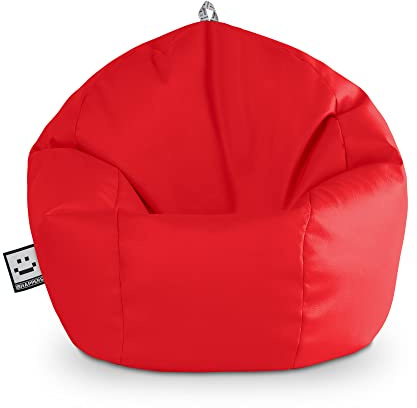 Happers Sitzsack, Kunstleder, innen, Rot
