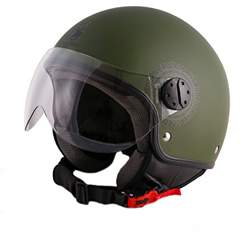 Rodeo Drive RD104flash Casco Moto, Verde, Taglia XL