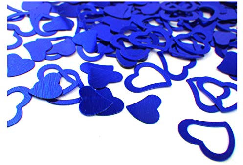 Sepkina Herzen Herzchen Herze Love Hochzeit Tischdeko Streudeko Konfetti blau (Blue, 200)