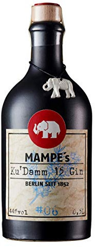 Mampe Ku'Damm 15 Gin | klassischer Dry Gin | 1 x 0.5 Liter | 44% Vol.