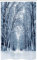 ABAKUHAUS Winter Schmaler Duschvorhang, Schneebedeckte Bäume Foto, Badezimmer Deko Set aus Stoff mit Haken, 120 x 180 cm, Weiß Grau Schwarz