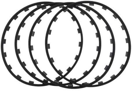 Autoreifen Felgenschutz Schutzzierring für BMW Serie 3 Series 3er/M3 F80 G20 F30 E90 2005-2024, Nylon Felgenschutzring Radschutzring Reifenschutz Kratzfes Zubehör,D/Black-18inches