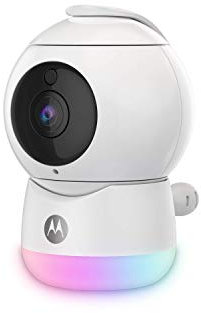 Motorola Baby Peekaboo - Full HD Wifi Video Babykamera mit Nachtlicht - Temperatur, Schwenken, Scannen, Zoomen, Neigen, 2-Wege-Gespräch, Schlaflieder - Lokaler und Cloud-Speicher - Alexa und Google Assist