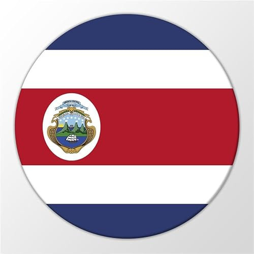 Huuraa Magnet Costa Rica Flagge Geschenk Kühlschrankmagnet 59mm Kühlschrankmagnet Flaschenöffner Costa Rica Flagge Geschenkidee
