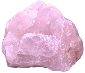 Steinfixx Pierre naturelle de quartz rose I Pierre brute comme pierre d'ordinateur I Lithothérapie I Décoration I Pierre précieuse I Brésil (500-700 g)