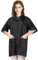 TOPTIE Haarpflegekittel Friseur Schürze Haarschnitt Cape Jacke Pet Groomer Kittel für SPA Salon Pet Shop- Schwarz L