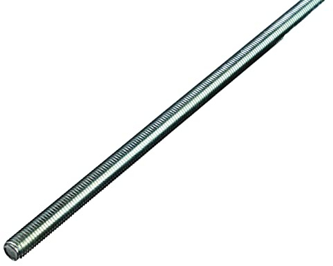 Alberts 498658 Lot de 10 tiges filetées galvanisées bleues, longueur 1 000 mm, filetage M10