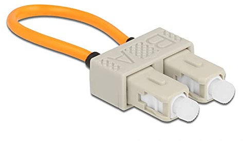 Delock LWL Loopback Adapter SC / OM1 Multimode beige