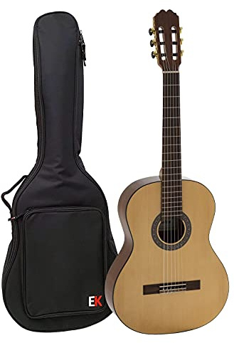 Guitarra Española Clásica ADMIRA ELSA de Madera Acabado Luxe Tamaño 3/4 con Funda Acolchada - Rockmusic España