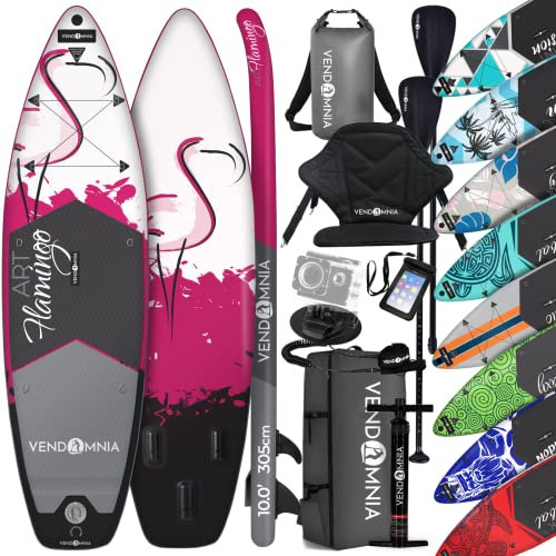 SUP Board Set 305x76x15 aufblasbar, Kajaksitz, Cam Halterung, Luftpumpe, Tragetasche, Rucksack, Drybag, Beinleine, Handytasche, Teleskoppaddel, Stand Up Paddle, Paddling, Paddelboard, Surfboard, 170kg