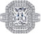 Whoiy S925 Sterling Silber Damen Ring mit Baguette Zirkonia, Zarte Alltagsringe Damen-Schmuck Freundschafts Zeitloses Design Silber Gr.52 (16.6)
