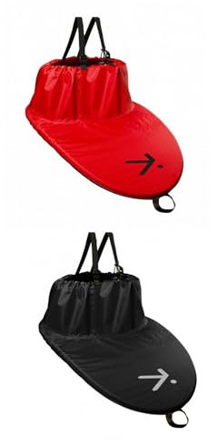 Hiko Kajak Spritzdecke Basic PU Fitflex Nylon Spritzschutz Spritzrock , Farbe:rot, Größe:C80