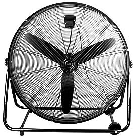 FABRILAMP Ventilador Industrial Vendaval 360w Negro 87d 3 Velocidades 92,5x95x42 Cm Orientable