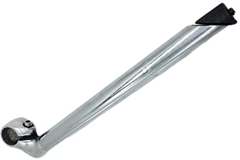 Baoblaze 2-Teiliges Quill-Lenker-Vorbau Set, Aluminiumlegierung Gooseneck Riser 25.4mm für Street Bikes und Trail Bikes, Verstellbar & Leicht, Silber