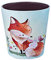 Scakbyer Papierkorb, 10L PU Leder Mülleimer der Animal Serie, Dekorative Abfallkorb, Kapazität kleine Abfallpapierkorb, Wasserdichte Mülleimer für Wohnzimmer, Schlafzimmer, Büro und Küche - Fox - 2
