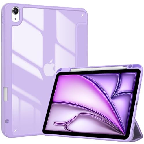 ProCase Funda Protectora para iPad Air 11 (M3) 2025 Modelos: A3267 A3270 / 11 (M2) 2024 / iPad Air 5ª/4ª Generación 10.9 2022/2020, Carcasa Smart Folio con Ranura para Lápiz -Morado