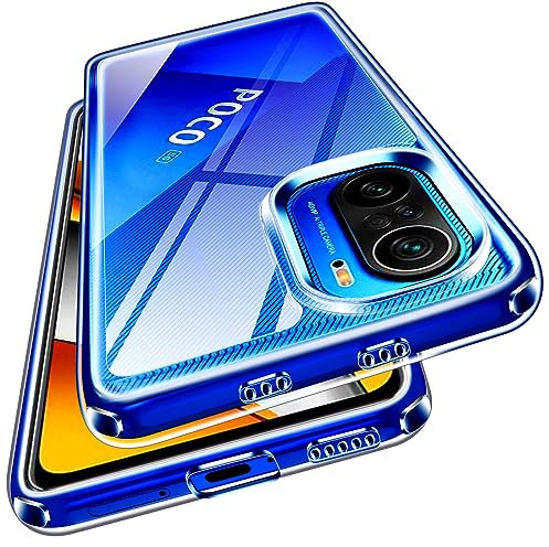 ivoler Nie Vergilbung Klar Hülle für Xiaomi Poco F3 5G / Xiaomi Mi 11i, [Militärischer Schutz] Stoßfest Kratzfest Transparent Schutzhülle, Dünn Durchsichtige Handyhülle Case Cover