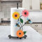 Foribyw Kitchen Roll Holder Sunflower Paper Towel Holder Free Standing Black Iron Kitchen Towel Stand Non Slip Countertop Organizer(Bee)