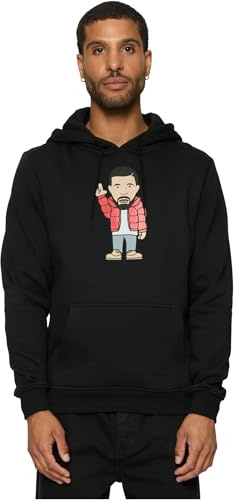 Mister Tee Herren Kapuzenpullover Kanada Sketch Hoodie Black XL