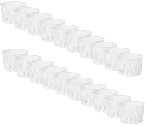 AlcoFermBrew 20 x Käseform 7 x 6cm – Variationen | Kunststoff-Käseform | Korb für Käse